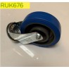 RUEDA 125/36 GOMA NEGRA HORQ GIRATORIA ROD ROD. BOLAS 1 TOR.