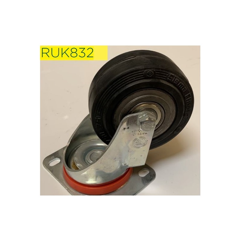 RUEDA 125/50 FUNDICIÓN HORQ. GIRATORIA