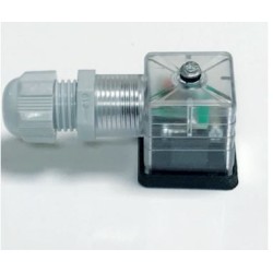 Conector bobina solenoide con diodo