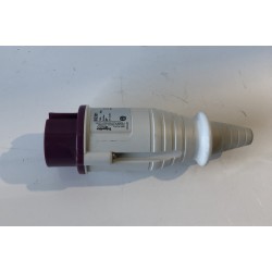 Clavija macho aérea 2P 24V Scheider (morada)