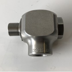 Quitavueltas curvo inox. 1/2 alta presión