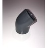 Codo PVC 45º rosca-liso 1"