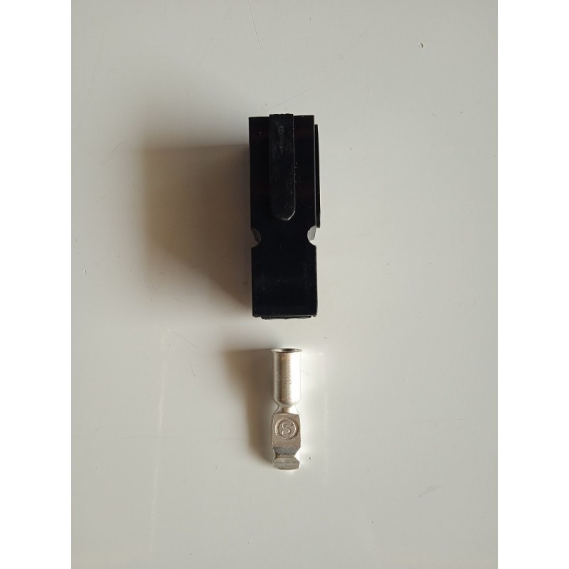Conector Anderson 1 vía negro+terminal