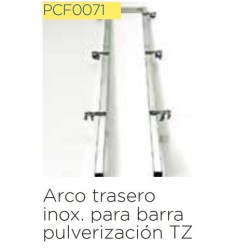 Arco trasero inox. para barra pulverización TZ