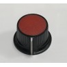 Botón rojo potenciómetro
