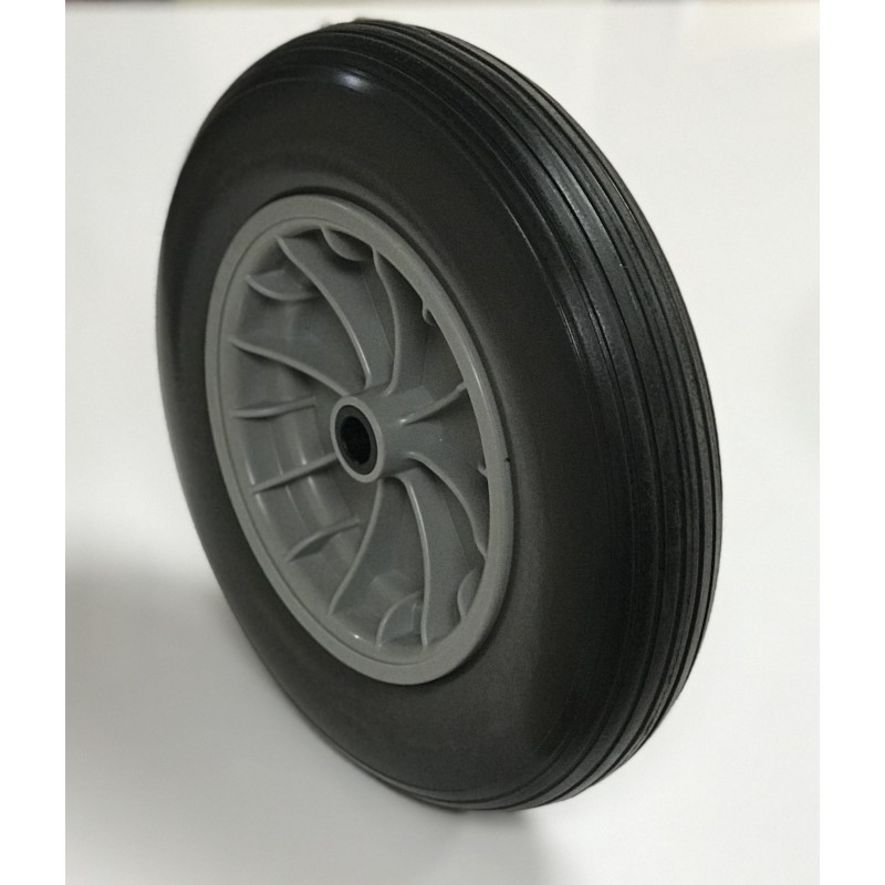 Rueda 350.8 C/R agu. nylon impinchable gris