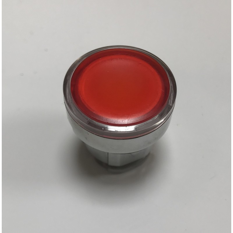 Pulsador botón rojo led con enclavamiento