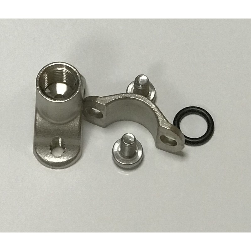 Abrazadera 1/4 para barra inox