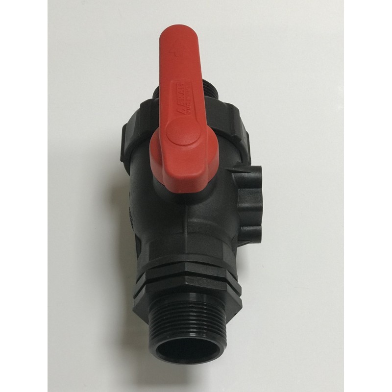 Llave PVC 3 vías 1"1/4 M-H