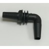 Racor curvo sobrante 1/2 c/ junta