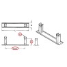 Soporte Tubo rail para tubería